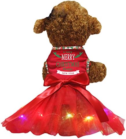 פטיטבלה חג שמח ושמלת שנה טובה לשמלת כלבים
