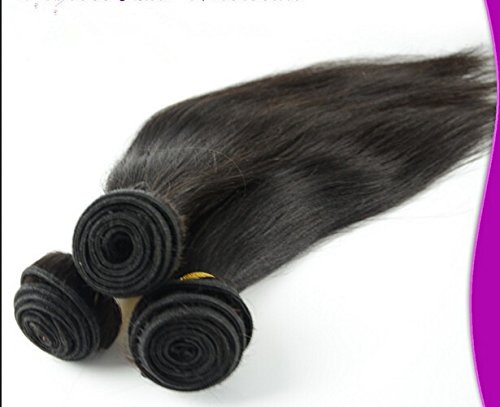 8 א דג 'ון שיער בלתי נראה חלק 4 יח' חבילה בתולה סיני רמי שיער טבעי 3 חבילות שיער וויבס מעורב