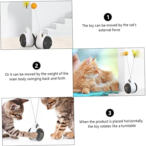 Ipetboom 3pcs צעצועים לחתול צעצועים איזון צעצועים חתול צעצוע חתול צעצוע חתול צעצועים לחתול אוטומטי