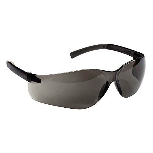 Kleenguard V20 משקפי בטיחות טוהר, הגנה על UV, עדשות עשן מצופה קשה עם מקדשים שחורים, 12 זוגות / מקרה