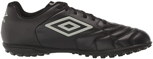 UMBRO's Men's Classico XI TF Soccer Soed נעל, שחור/אפור, 7