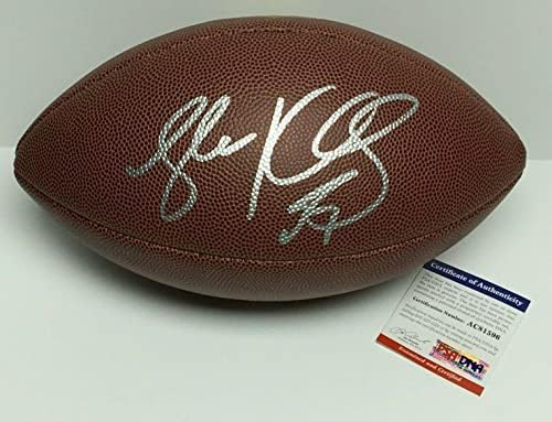 לוק קוצ'לי חתום על ווילסון NFL העתק דיוק כדורגל PSA AC81596 - כדורגל חתימה