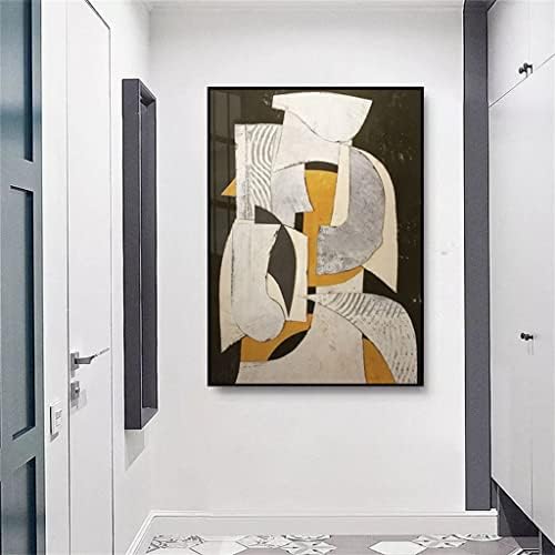 הוקאי מופשט גבר ואישה זוג קיר אמנות בד ציור בית סלון דקור