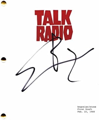 אריק בוגוסיאן חתום על חתימה חתימה רדיו תסריט סרט מלא - בבימוי מאת אוליבר סטון, חוק וסדר כוונה פלילית,