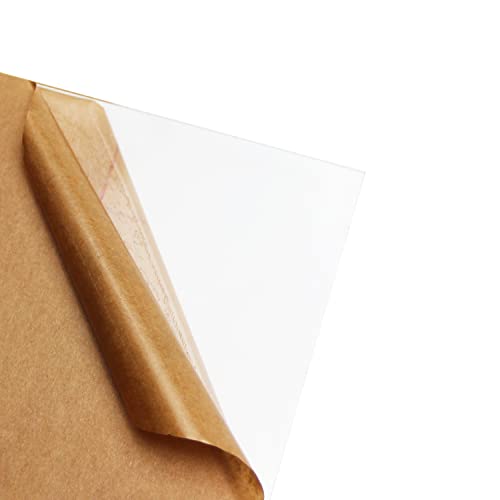 פילקט גיליון אקרילי ברור 16.54 x 11.69 גיליון פרספקס יצוק 0.16 לוח לוח שקוף עבה עם נייר מגן