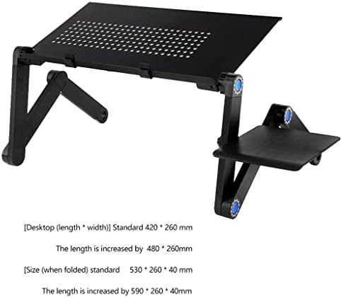 WYFDP סגסוגת אלומיניום מתכווננת שולחן נייד מתכוונן מיטת טלוויזיה ניידת ניידת