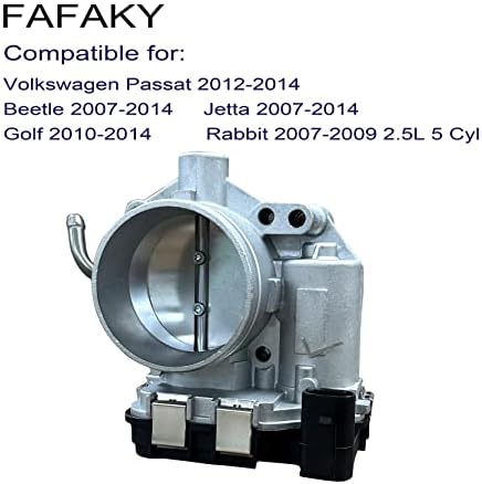 FAKAFY 07K-133-062A גוף מצערת אלקטרונית עם חיישן TPS תואם לפולקסווגן פאסאט 2012-2014, חיפושית 2007-2014,