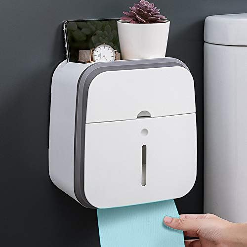 WSZJJ מחזיק נייר אטום קיר אטום טואלט מדף מחזיק טואלט מגש יצירתי קופסת נייר קופסת צינור נייר קופסת אחסון למטבח אמבטיה