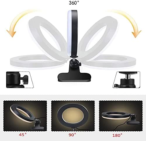 מתכוונן ניתן לעמעום הוביל סלפי טבעת אור פלאש צילום אור שולחן העבודה מצלמה טלפון אור טבעת מנורת עבור זרם חי