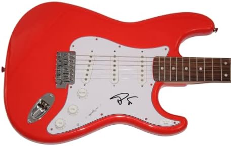 טריי אנסטסיו חתם על חתימה בגודל מלא פנדר אדום סטראטוקסטר גיטרה חשמלית ג 'יימס ספנס ג' יי. אס.