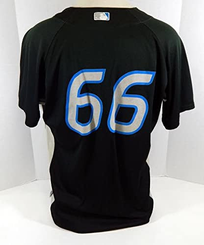 2008-10 טורונטו בלו ג'ייס 66 משחק הונפק תרגול חבטות שחור ג'רזי ST 48 79 - משחק השתמשו ב- MLB גופיות