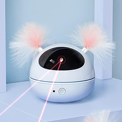 צעצועים לחתול חיית מחמד לייזר LED לייזר אינטראקטיבי צעצועים אינטראקטיביים רובוט מתגרה נוצה נוצה