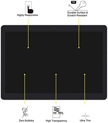 מגן מסך טבליות של Transwon Sky Elite Octamax, מגן מסך זכוכית מחוסמת 2 יחידות למכשירי Sky Tablet Elite Tablet
