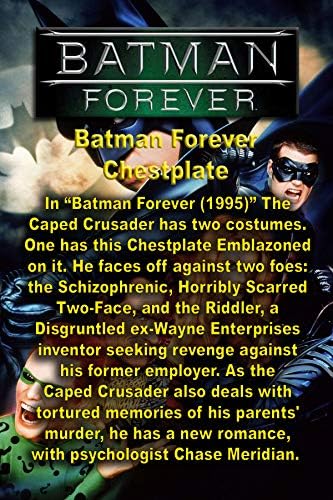 צלחת חזה של באטמן לנצח, שרף מוצק, העתק אבזרים אמיתי, חתום, ממוספר, מהדורה מוגבלת מיוחדת
