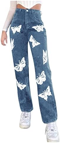מכנסיים גבוהים ג'ינס ג'ינס עם כיסים אתלטי בתוספת הדפס מוצק בגודל צבעוני ג'ינס ג'ינס ג'ינס ג'ינס ג'ינס ג'ינס