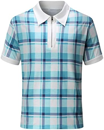 שרוולים קצרים לגברים רטרו חולצה חולצה צמרת חולצות טריקו רחוב גולף בגדי הדפסה כפתורים