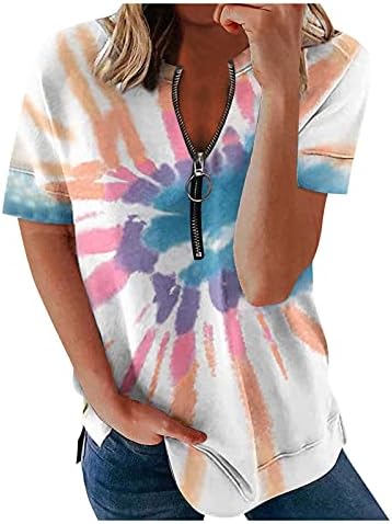 כושר רופף נשים חולצות שיפוע שרוולים קיץ חולצות קל משקל בציר טרנדי מקרית כיכר צוואר
