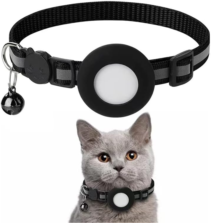 חתול צווארון, אפל אוויר תג חתול צווארון עם בטיחות אבזם ופעמון, רעיוני חתול צווארון ב 3/8& 34;