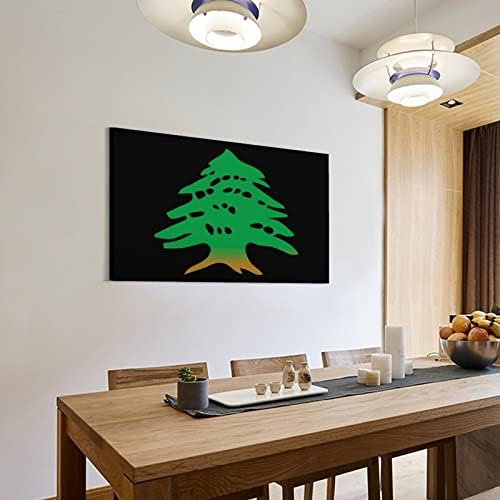 לבנון דגל בד קיר אמנות תליית ציור קיר תפאורה לחדר אמבטיה סלון חדר שינה משרד מטבח