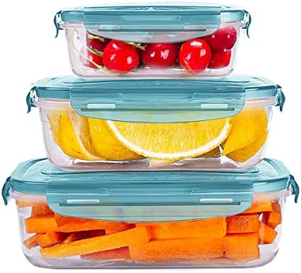 תיבת מיכל אחסון מזון מפלסטיק דולינבו עם מכסה אטום למקרר מקפיא חסין דליפות שמור על מדיח כלים חינם