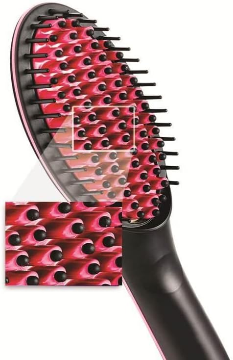Quul מחליק שיער חשמלי מברשת שיער יוני יישור ברזל קרמיקה מקצועית כלי עיצוב שיער חימום מסרק חם