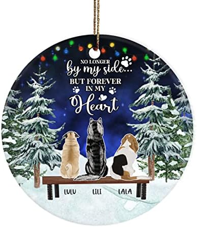 אישית לחיות מחמד זיכרון קישוט איבד של כלב מתנת חג המולד עץ קישוט קישוט 1