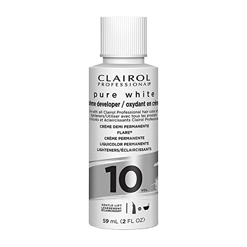 Clairol Professional מפתחי שיער לבן טהור להבהרה וכיסוי אפור