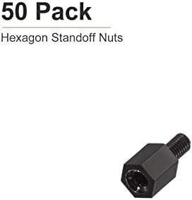 DTGN M3X5X6MM - Nylon Hex Standoff -50 Pack- טוב למכונה אלקטרונית - אגוזי ברגים של Spacer Spacer