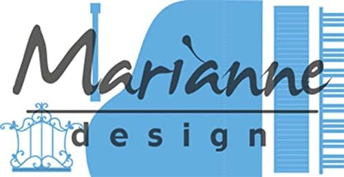 Marianne Designes Creatables Paino Die, Metal, Blue, 18.6 x 16.4 x 0.2 סמ