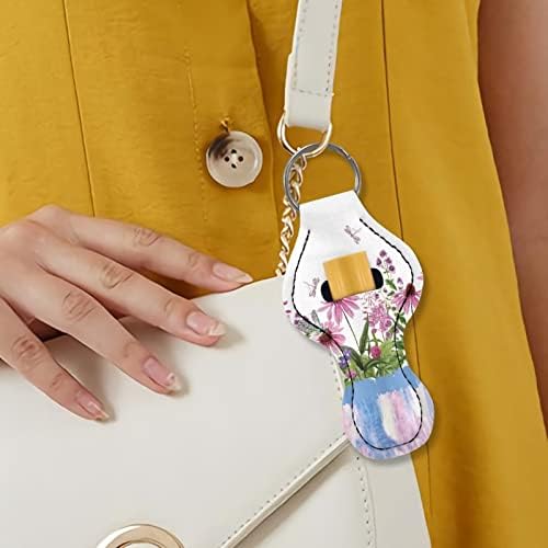 מחזיקי מפתחות מחזיק שפתון לנשים צ ' פסטיק שרוול עם קליפ מתכת