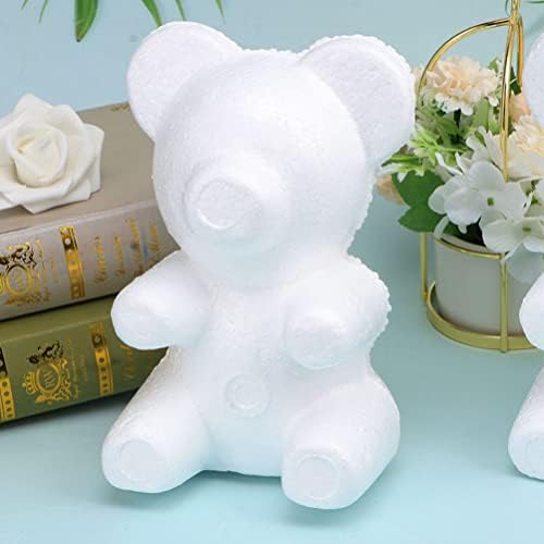 ערכות מודל נובובסטי דוב פרחים דוב קצף דוב צורה 25 סמ מלאכה לבנה דוב קלקר קצף דוגמנות לאמהות יום מתנה לחתונה פרח