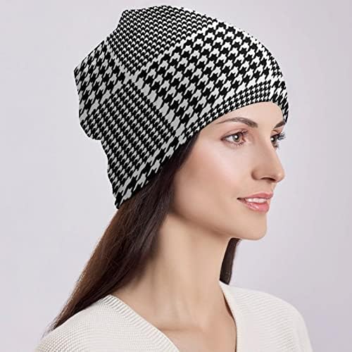 באיקוטואן משבצות משובץ דפוס הדפסת כפת כובעי עבור גברים נשים עם עיצובים גולגולת כובע