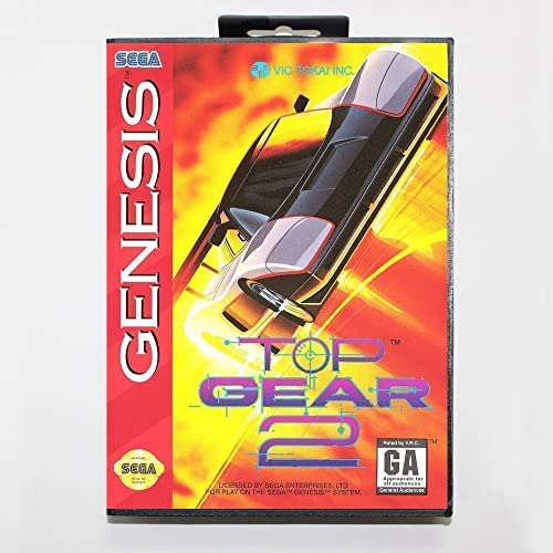 Top Gear 2 גרסת קופסא 16bit כרטיס משחק MD למערכת Sega Megadrive Sega Genesis