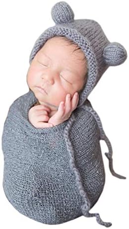 אפס אבזרי צילום לתינוקות אבזרים עטוף כובע יילוד צילום תלבושות תלבושות לתמונות תמונות כובעי שמיכה