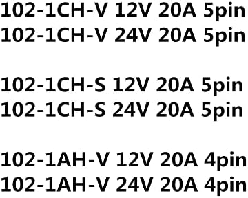 ממסר 102-1CH-V 102-1CH-S 102-1AH-V 12V 24VDC 20A 4/5PIN-