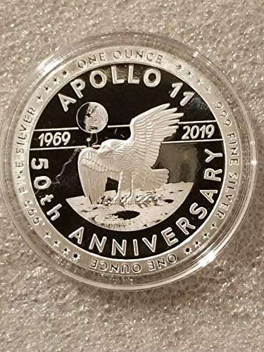 אפולו 11 צוות קנדי נאס א 50: 1 עוז .999 כסף הוכחה