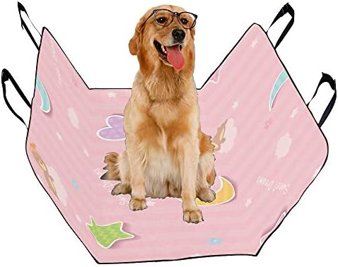 קריקטורה חמוד הדפסת רכב מושב מכסה לכלבים עמיד למים החלקה עמיד רך לחיות מחמד רכב מושב כלב רכב ערסל