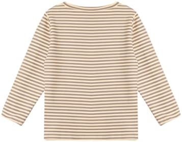 חליטת בנות לילדים לילדים 'בנות' מרופדת חולצה תרמית תחתונה סוודר סוודר טייז שרוול ארוך חולצת טריקו חולצה על גבי