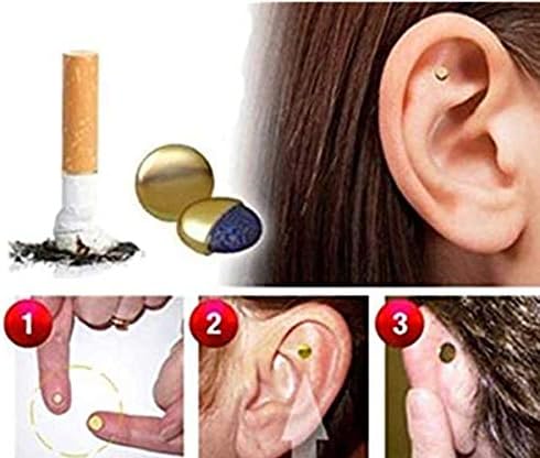 Greendou 2pcs טיפול מגנטי להפסיק להפסיק לעשן עשן מגנט טיפול מגנטי אוזן אוריקולרי אריקול משקל אקדח-qq740154538