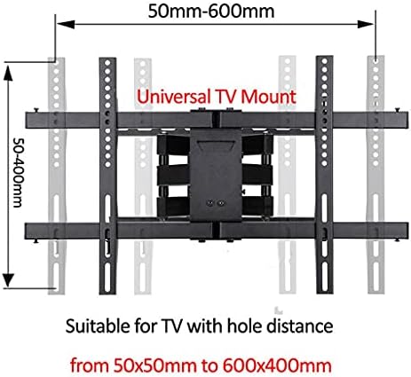 ygqzm 30 -70 60 Vesa 600x400 45 קג תנועה מלאה 6 זרוע זרוע מתכווננת תושבת טלוויזיה מעוקלת קיר LCD