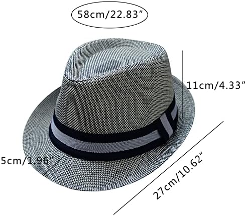 כובע עם צל גברים ונשים רטרו ג ' אז כובע אדמה בריטי שמש כובע נסיעות שמש כובע ענק כובע