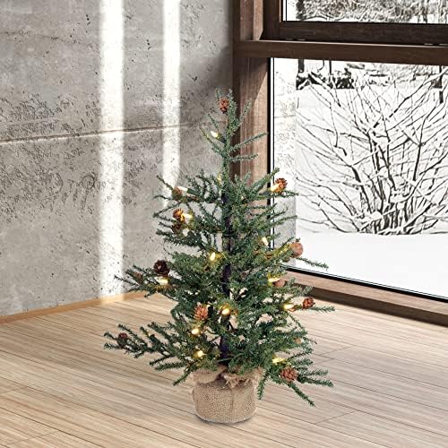 ויקרמן 36 אורן קרמל עץ חג המולד מלאכותי, אורות מיני איטלקיים חמים איטלקיים, אורות מיני, עיצוב בית מקורה עונתי