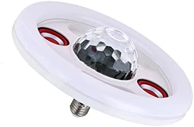 אור דיסקו, רמקולי Bluetooth מפלגת דיסקו 2 ב 1 כדור דיסקו של קרן כפולה, אורות תקרה RGB גבישים