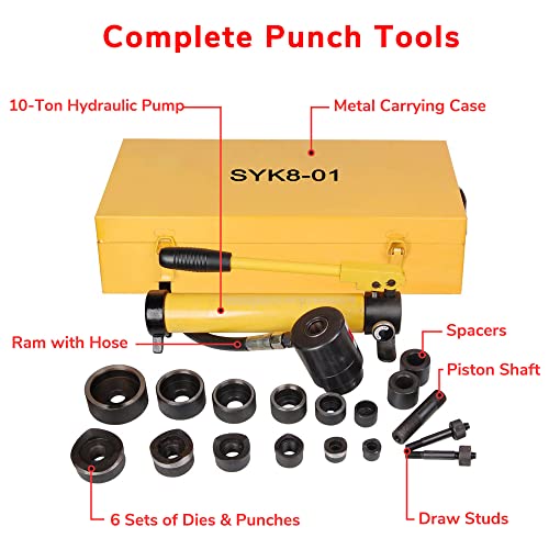 Wechef Air Hydraulic Knockout Punch Driver Kit