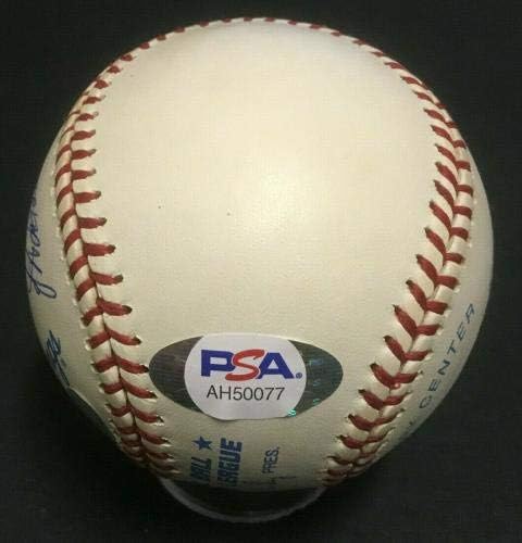 Yankees Game Perfect חתום בייסבול Berra Larsen Cone Wells Posada 6 Auto PSA - כדורי בייסבול עם חתימה