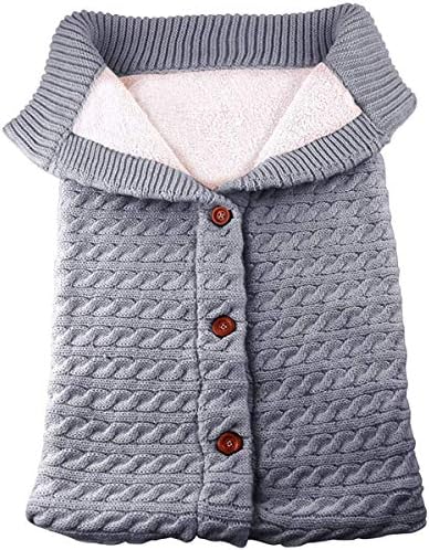קולגר יוניסקס תינוקות עגלת עטוף סרוג שמיכה סוודר יילוד תינוקת רכה רכה שמיכות חפיפה צמרות לבנות בנות בנות