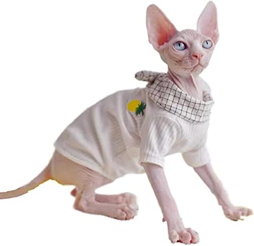 ספינקס חתול בגדי ספרותי אננס אופנה בגדים לחיות מחמד נוח אביב קיץ חתול של חולצות חתלתול חולצות חתול