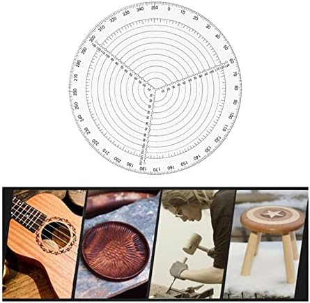 ברור אקריליק מעגל מרכז מאתר מצפן עבור עץ מחרטה מחרטה עבודת מעגל ציור מדידה כלי