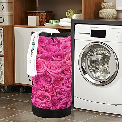 חם ורוד ורדים שק כביסה תרמיל שקיות רשת לשטוף כביסה שקיות בגדים מלוכלכים ארגונית עבור מכללת במעונות