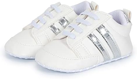 Kannior Baby Boys בנות נעלי ספורט נושמות תינוק קל משקל מרקם רך נעלי נוחות בלעדי נעלי עריסה עגילה עגילה מזדמנת